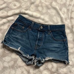 Levi’s 501 Denim Shorts Button Fly Size 25